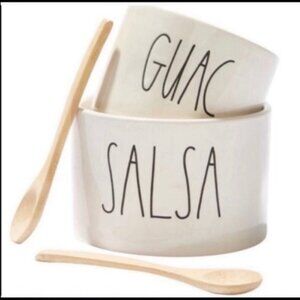 Rae Dunn Guac & Salsa bowl set